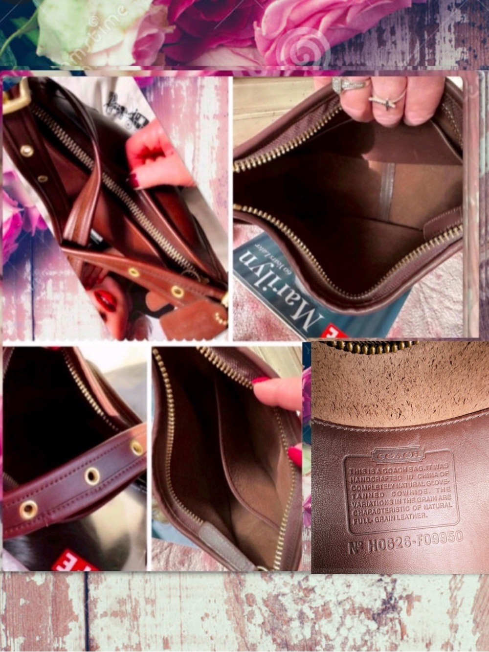 COACH JANICE’S LEGACY MAHOGANY BAG 9950 - Picture 16 of 17